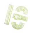 thumbnail image 2 of Hamster Tube Set DIY 8Pcs Pet Cage Tunnel for Hamster Mouse Cage Accessories Yellow, 2 of 8