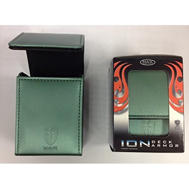 Max Boîte de DECK Pro ION Vert Métallique - pour Magic : the Gathering MTG YuGiOh Pokemon