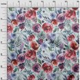 thumbnail image 3 of oneOone Viscose Jersey Red Fabric Florals Craft Projects Decor Fabric Printed By The Yard 60 Inch Wide-PV, 3 of 4