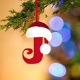 thumbnail image 1 of Fridja 26 Letters Christmas Tree Decoration Pendant, Christmas Tree Ornaments Personalized DIY Christmas Ornaments Christmas Decoration Xmas Tree Hanging Decor (J), 1 of 5