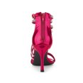 thumbnail image 2 of BLISSFUL STEP Women's Shoes Stiletto Heel Open Toe Ankle Strap Rhinestone Buckle Sandals Hot Pink 9, 2 of 7