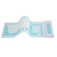 thumbnail image 1 of Foldable Silicone Keyboard, 107 Keys USB  Rollup Keyboard, Waterproof, Dust Proof and Crumb Proof Soft Touch Keyboard, Silent and Portable for PC, Notebook, Laptop, 1 of 7