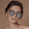 thumbnail image 4 of TIEVOSA Lunettes de Soleil Polarisées Carrées Classiques pour Femmes et Hommes Rétro Tendance Lunettes de Soleil (Brun), 4 of 4