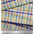 thumbnail image 2 of Soimoi Rayon Crepe Fabric Plaid Check Print Fabric by The Yard 46 Inch Wide, 2 of 3
