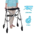 thumbnail image 4 of Able Life Space Saver Déambulateur Court, Déambulateur Pliant Léger pour Aînés, Déambulateur Roulant avec Roues et Siège, 4 of 7