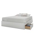 thumbnail image 4 of Nexera Aura 3 Drawer Storage Bed and Headboard, White, 4 of 5
