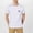 White, variant on Men's Dinosaur Bone Pattern Retro T Shirt Short Sleeve Casual Streetwear Dinosaur Theme Top