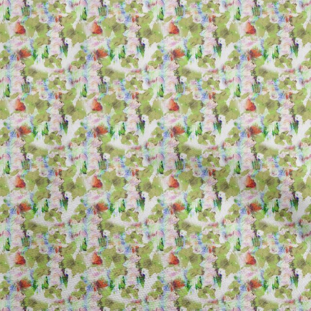 oneOone Rayon Light Green Fabric Abstract Floral Craft Projects Decor Fabric Printed By The Yard 56 Inch Wide