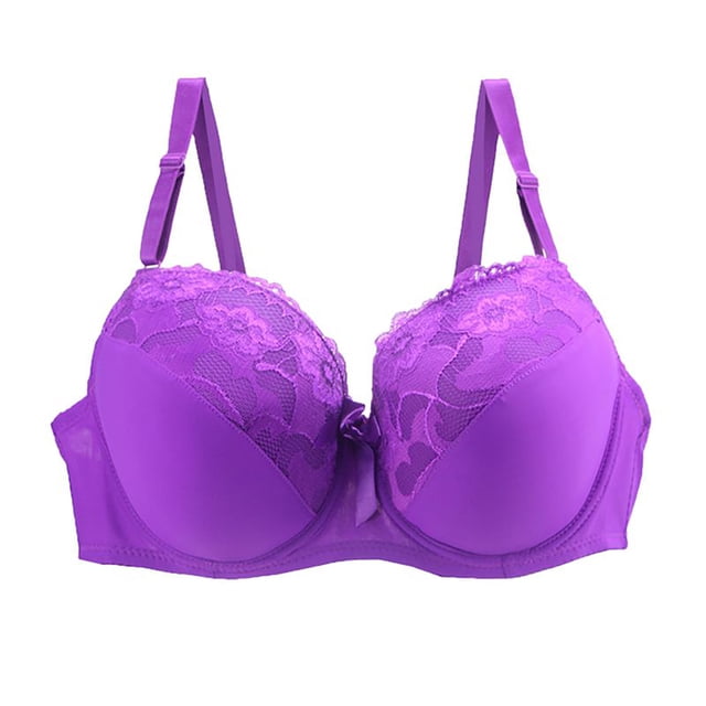 Womens Sexy Seamless Push Up Lace Sports Bra Comfortable Breathable Base Tops Underwear
