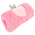 thumbnail image 3 of MasteelfCA Cache-Mains en Fourrure de Lapin Motif Pêche pour Femmes Filles, 3 of 7