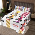 thumbnail image 2 of Go Kart Bedspread Set Karting Race Cars Coverlet Set,Racing Drift Kart Quilt Set Queen,Extreme Sport Quilted Competitive Game Room Decor, 2 of 3