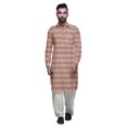 thumbnail image 1 of Atasi Kurta Pathani Classique à Col pour Garçons Chemise en Rayonne à Poche avant, 1 of 5