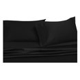 thumbnail image 2 of Royal Hotel's Solid Black 550-Thread-Count 4pc Queen Bed Sheet Set 100% Combed Cotton, Sateen Solid, Deep Pocket, 2 of 2