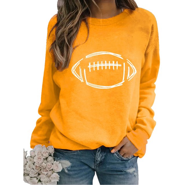 Meichang Chandails en Molleton pour Femmes Sans Capuche Manches Longues Col Rond Pull Décontracté Graphique Amusant Couleur Unie Chandails en Molleton Coupe Ample Pull d'Automne