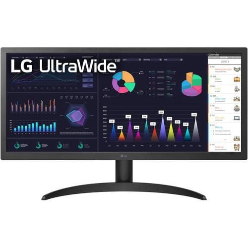 LG 25.7", 2560 x 1080, Black, 26WQ500-B