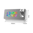 thumbnail image 2 of Digital Projection Alarm Clock Brightness Adjustable for Kids Elders Adults White, 2 of 9