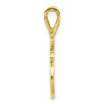 thumbnail image 2 of Diamond2Deal 10K Pendentif Initiale Lettre F Rainurée en Or Jaune pour Femmes, 2 of 5