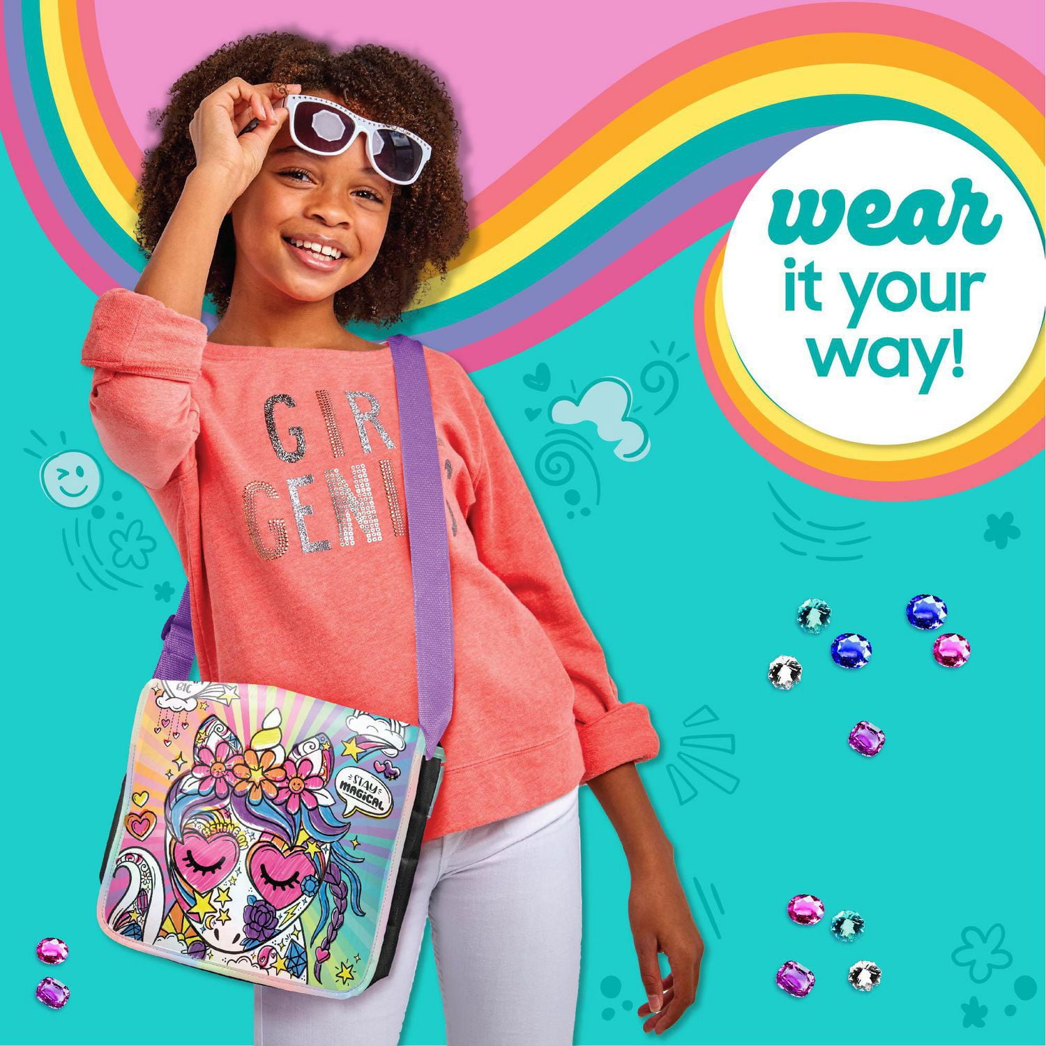 Just My Style® Sac de messager avec licorne