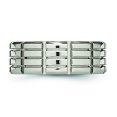 thumbnail image 3 of Titanium 8mm Grooved Polished Band Ring 11.5 Size, 3 of 6