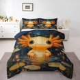 thumbnail image 1 of Erosebridal Girly Axolotl Bedding Queen Comforter Set for Kids, 3 Pieces, Reversible, 1 of 6