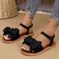 thumbnail image 4 of Wensltd Versatile Flat Sandals Women Solid Color Open Toe Outdoor Beach Sandals, 4 of 8