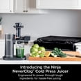 thumbnail image 2 of Refurbished (Excellent) - Ninja Cold Press Juicer, NeverClog Powerful Compact Slow Juicer with Total Pulp Control, 2 of 6