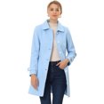 thumbnail image 1 of INSPIRE CHIC Manteaux Caban Trench d'Hiver pour Femmes à Col Peter Pan, 1 of 6