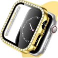thumbnail image 1 of Apple Watch Case Series 7 41mm Bling Rhinestone Apple Watch Protective Case Bumper Frame Screen Protector Case Cover for Women Girl iWatch Series 41mm, 1 of 6