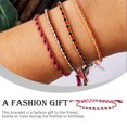 thumbnail image 4 of Bracelet Tressé Accessoire Mode Femmes Hommes Accessoires Bracelet Bijoux Accessoires Fil Réglable Bracelets avec Frange Décors Type 25, 4 of 9