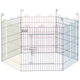 thumbnail image 1 of PawHut Enclos pour Animaux de Compagnie Portable Hexagonal Clôture d'Exercice pour Chien pour l'Extérieur, 1 of 10