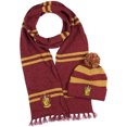 thumbnail image 1 of Harry Potter Hogwarts Houses Knit Scarf & Pom Beanie Set (Gryffindor), 1 of 5