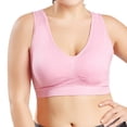 thumbnail image 1 of Pisexur Women Seamless Plus Size Bra Pure Color Plus Size Ultra-thin Large Sports Full Bra Cup Tops, 1 of 9