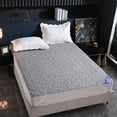 thumbnail image 4 of Waterproof Mattress Protector Mattress Pad Cover, Water Proof Mattress Protector Quilted Fitted Dusting Proof Mattress Pad Cover For Cozy Sleep Soft And Breathable Bed Mattress Cover,Gray, 4 of 6