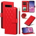 thumbnail image 1 of Samsung Galaxy S10 Plus Phone Case , Wallet Flip Cover Adjustable Crossbody Lanyard Magnetic Card Slots, 1 of 5