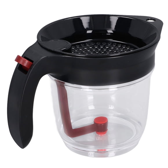 Fat Separator, 1000ml Multifunction Quick Separation with Bottom Release, Heat Resistant Durable ABS Portable Gravy Separator