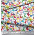 thumbnail image 3 of Soimoi Cotton Duck Fabric Triangle Geometric Print Fabric by The Yard 56 Inch Wide, 3 of 3