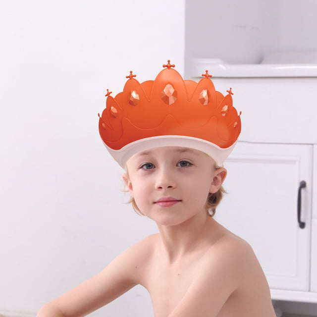 Shower Shield Shower For Kids Visor Hat For Eye And Ear Protection For 0-9 Years Old Children Cute Shape Makes The Baby Bath More
