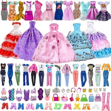50pcs Doll Clothes Outfit For 11.5 Inch Doll, Doll Accessories Collection With 3 Princess