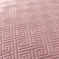thumbnail image 3 of JML Velvet Quilt Set King Size 3 Pieces, Soft Velvet Diamond Pattern Bedspread Coverlet Quilted Bedding Set, with 2 Pillow Shams,Pink, 3 of 7