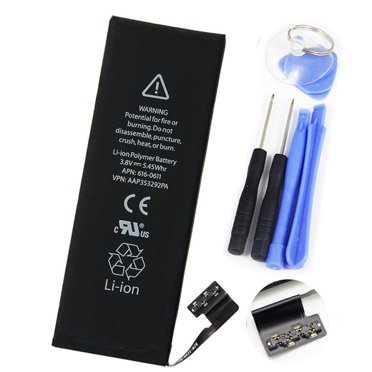 Replacement Battery & Tools for Phone 5, 1440mAh