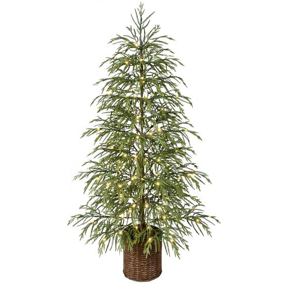 Holiday Time sapin de porche pin Norfolk pré-éclairé 5 pieds, vert