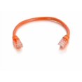 thumbnail image 2 of C2G 35ft Cat6a Snagless Unshielded UTP Network Patch Ethernet Cable-Orange - Patch cable - RJ-45 (M) to RJ-45 (M) - 35 ft - UTP - CAT 6a - molded, snagless, stranded - orange, 2 of 5