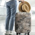 thumbnail image 5 of Travel Luggage Cover Suitcase Protector Fits 18-32 Inch Luggage Wheel Covers Patterned Travel Related Items Flower Luggage Protector Elastic Luggage Anti-scratch Suitcase Cover XL, 5 of 5