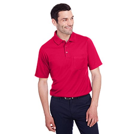 Polo Tressé PerformanceTM pour Hommes avec Poche DG20P