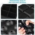 thumbnail image 3 of Ice Cube Trays Silicone Set of 2, Sphere Ice Ball Maker with Lid and Large Square Ice Cube Molds for Whiskey, Reusable and BPA Free (Ice Cube Trays Silicone Set of 2), 3 of 9