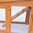 thumbnail image 4 of vidaXL Large Rabbit Hutch Small Animal House Pet Cage with Roofs Wood, 4 of 5