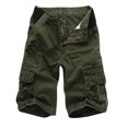 thumbnail image 4 of Birdeem Men Casual Solid Fashion Zipper Button Pockets Cropped Cargo Shorts, 4 of 9