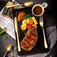 thumbnail image 3 of Amdohai 24-Piece Flatware Set Stainless Steel Tableware Cutlery Set Service for 6 with High-grade Storage Case for Home Kitchen Restaurant Hotel, 3 of 8
