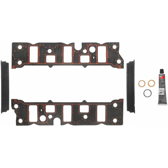 Fel-Pro Gaskets Intake Manifold Gasket MS 95809-1 OE Replacement; With Rubber-Plastic End Seals With Locating Pins