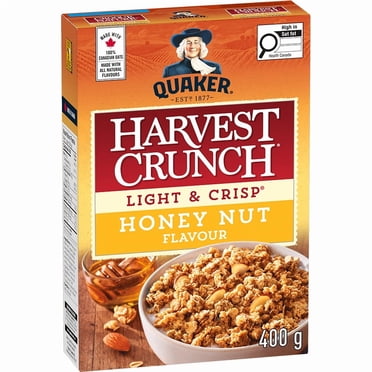 Quaker Harvest Crunch Light & Crisp Honey & Nut Flavour Granola Cereal